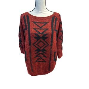 Women’s Express Aztec Wool Blend Sweater. Size Medium